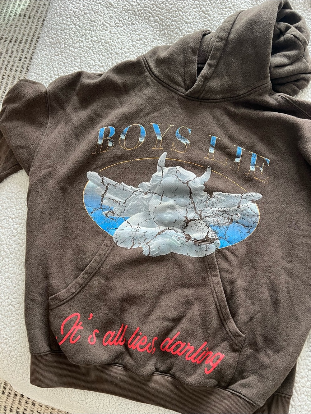 Brown Hoodie Boys Lie